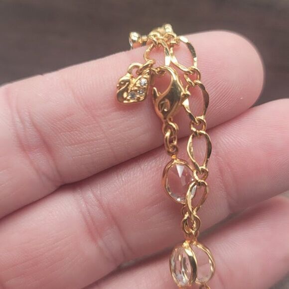 SWAROVSKI Gold-toned Clear Crystal Bezel Bracelet - Picture 8 of 8